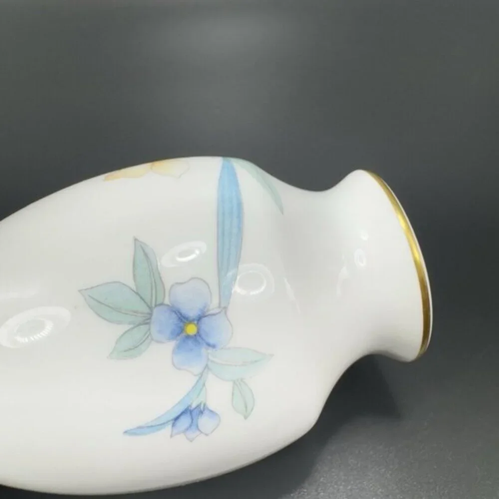 Christopher Stuart Bone China Porcelain‎ Small Bud Vase Floral Pattern Vase VTG